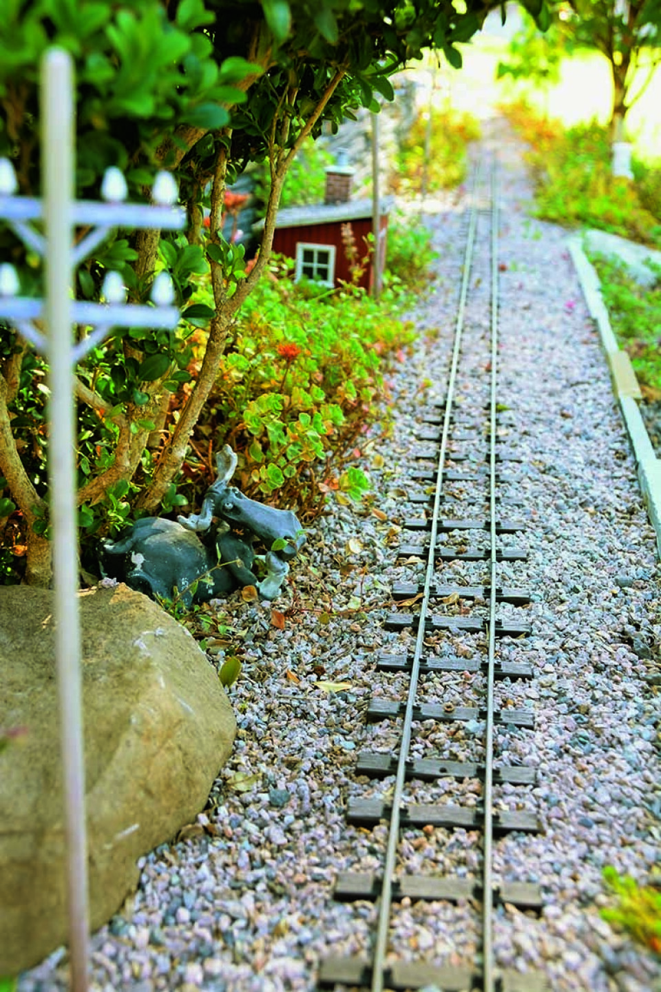Tog i hagen Jernbanespor