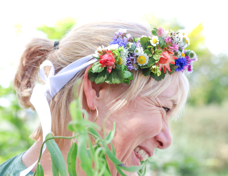 Lag blomsterkrans etter sesong